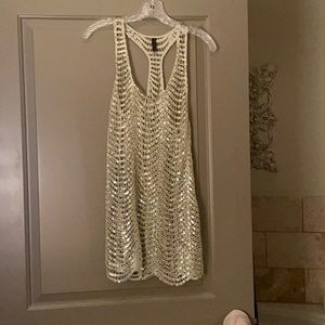 Gold Sequin Cover Up